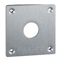 Schneider Electric Drilled front plate, Harmony XAP, XB2 SL, metal, 1 cut out, 72x72mm, 22mm XAPE301