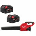 Milwaukee Tool Cordless Battery PK2 with Fuel Blower 48-11-1852, 2724-20