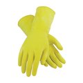 Pip 12" Chemical Resistant Gloves, Natural Rubber Latex, L, 12PK 48-L162Y/L