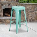 Flash Furniture 4 Pack 30" High Backless Mint Green Metal Barstool 4-ET-BT3503-30-MINT-GG