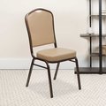 Flash Furniture Tan Vinyl Banquet Chair 4-FD-C01-COPPER-TN-VY-GG