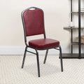 Flash Furniture Burgundy Vinyl Banquet Chair 4-FD-C01-SILVERVEIN-BURG-VY-GG