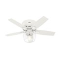 Hunter Ceiling Fan Low Pro, 44 in. Blade Dia., Single Phase, 120 50421