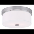 Livex Lighting Meridian 2 Light Brushed Nickel Ceiling Mount 50862-91