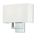 Livex Lighting Pierson 2 Light Polished Chrome ADA Wall Sconce 50990-05