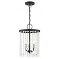 Livex Lighting Black Pendant Chandelier, 3 Light 51060-04