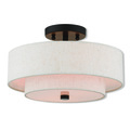 Livex Lighting Claremont 2 Light English Bronze Ceiling Mount 51083-92