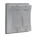 Bell Outdoor Weatherproof Decorator Switch Cover, 2-Gang, 2 Gang, Decorator Switch 5127-0