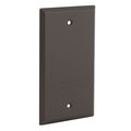 Bell Outdoor Electrical Box Cover, Vertical, 1 Gang, Rectangular, Aluminum, Blank and Flat 5173-2