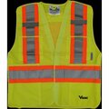 Viking Safety Vest, Green, 4XL/5XL, 32"L, Class 2 6135G-4XL/5XL