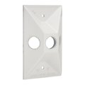 Bell Outdoor Electrical Box Cover, Multi-directional, 1 Gang, Die-Cast Aluminum, Lampholder and Cluster 5189-1