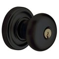 Baldwin Estate Entry Door Knobs Satin Black 5205.190.ENTR