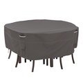 Classic Accessories Ravenna XL Round Table/Chair Set Cover, Grey, 110"x110" 55-778-055101-EC