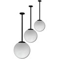 Dabmar Lighting Ceiling Fixture, D7512, B, 18", Globe 24" D7512-24-B