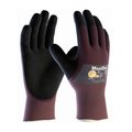 Pip Foam Nitrile Coated Gloves, Palm Coverage, Purple/Black, XL, PR 56-425/XL