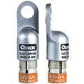 Quickcable Compression Lug, 1 and 2 Gauge, 3/8", PK5 5802-005F