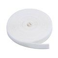 Monoprice Reclosable Fastener, 5 yds, 3/4" Wd, White 5829