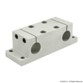 80/20 Double Shaft Mounting Block 1" Diameter 5850