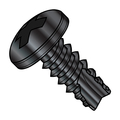 Zoro Select Concrete Screw, Pan, Steel Black Zinc, 10000 PK 04055PPBZ