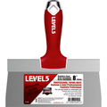 Level 5 Tools Taping Knife, SS, Soft Grip, 8 5-134