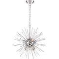 Nuvo Cirrus 8-Light Chandelier - Polished Nickel Finish with Glass Rods 60/6993