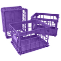 Storex File Crate, Purple, PK3 61499U03C