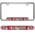 Fanmats NFL San Francisco 49ers Embossed License Plate Frame 61966
