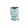 Wright Tool 3/4 in Drive, 38mm 12 pt Metric Socket, 12 Points 61-38MM