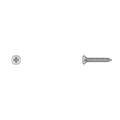 Disco Sheet Metal Screw, #6 x 3/4 in, Chrome Plated Oval Head Phillips Drive 6294PK
