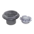 Oatey ABS Com Drain 6", w/Ci Grate Bucket 86036