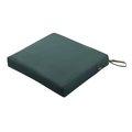 Classic Accessories Ravenna Seat Cushion, Mallard Green, 21"x19"x3" 62-009-MGREEN-EC