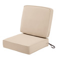 Classic Accessories Montlake Antique Beige Cushion Set, 25"x25"x5" 62-020-BEIGE-SET