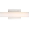 Nuvo Bend - LED Small Vanity - Brushed Nickel Finish with White Acrylic 62/1321