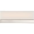 Nuvo Fixture, Vanity, 1L, 13W, LED Module, Direct Wired, 120V, Brushed Nickel, Lumens: 910 62/1327