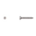 Disco Sheet Metal Screw, #10 x 1-1/4 in, Chrome Plated Oval Head Phillips Drive 6310PK