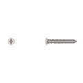 Disco Sheet Metal Screw, #8 x 1-1/4 in, Chrome Plated Oval Head Phillips Drive 6403PK