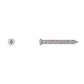 Disco Sheet Metal Screw, #10 x 1-1/2 in, Chrome Plated Oval Head Phillips Drive 6408PK