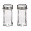 Tablecraft Salt/Pepper Shaker W/SS Top, 2OZ, PK12 657