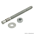 80/20 Wedge Anchor, 1/4" Dia., 3-1/4" L, Steel Zinc Plated 65-2905