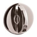 Baldwin Estate Modern Round Lifetime Bright Nickel Turns Lifetime Bright Nickel 6750.055