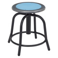 National Public Seating Height Adjust Swivel Stool, 18"-24", Blueberry Seat/Black Frame 6805-10