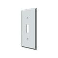 Deltana Single Standard Switch Plate, Number of Gangs: 1 Solid Brass, Polished Chrome Plated Finish SWP4751U26