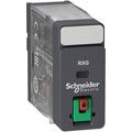 Schneider Electric Interface plug in relay, Harmony Electromechanical Relays, 10A, 1CO, lockable test but to n, 120V AC RXG11F7