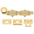 Deltana Surface Bolt, Heavy Duty Lifetime Brass 6" 6SB003