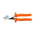 Klein Tools 8 1/4 in High Leverage Diagonal Cutting Plier Standard Cut Oval Nose Insulated D228-8-INS