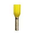 Eclipse Tools Wire Ferrule, Yellow, 18 AWG, PK100 701-031-100