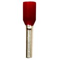 Eclipse Tools Wire Ferrule, Red, 18 AWG, PK100 701-099-100
