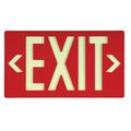 Nmc Globrite Pf100 Exit Sign Red 7050100B