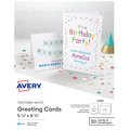 Avery Note Cards, Matte, Two-Sided Print, PK60 8315