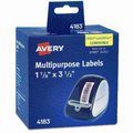 Avery Direct Thermal Roll Labels, 1-1/8, PK700 4183